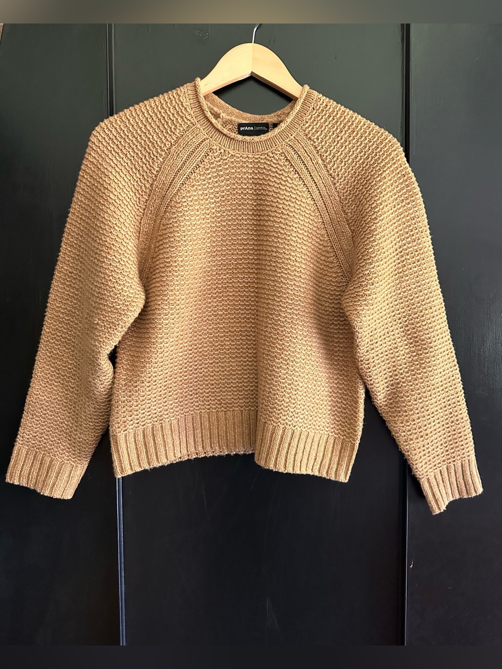 Prana camel wool blend sweater